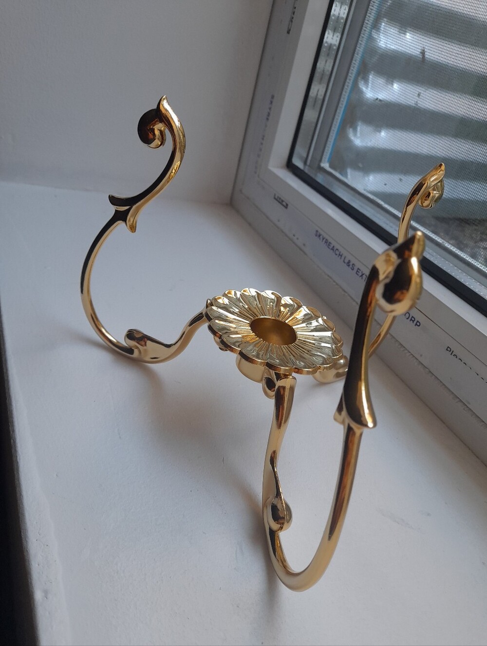 NEW PartyLite Golden Metal Wall Sconce Candle Holder